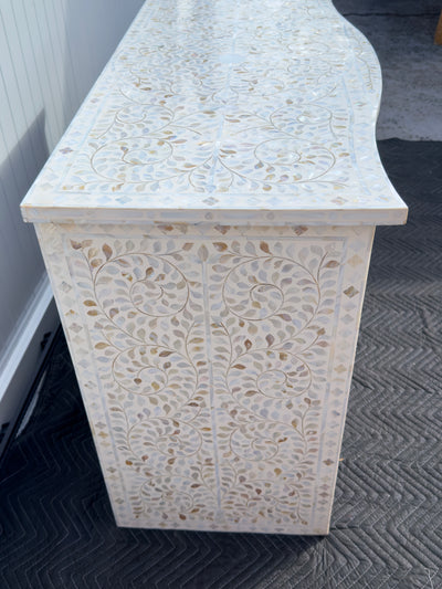 Mother Of Pearl French Style Chest - White Floral