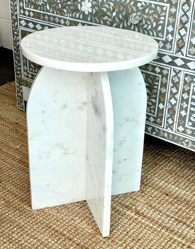 Genuine Marble Side Table