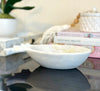 Marble Pineapple Decor Bowl - 23cm