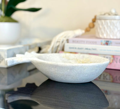 Marble Pineapple Decor Bowl - 23cm