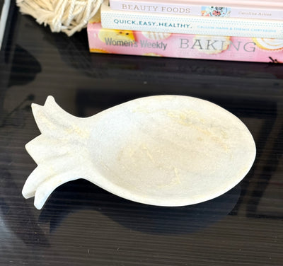 Marble Pineapple Decor Bowl - 23cm