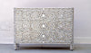 Mother of Pearl Chest of 3 Drawers -  Grey Floral
