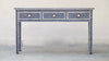 BONE INLAY 3 DRAWER CONSOLE - NAVY BLUE FISHSCALE